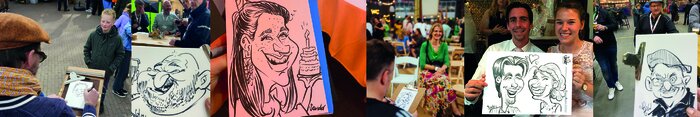 Karikatuur tekenen op papier Karikatuur